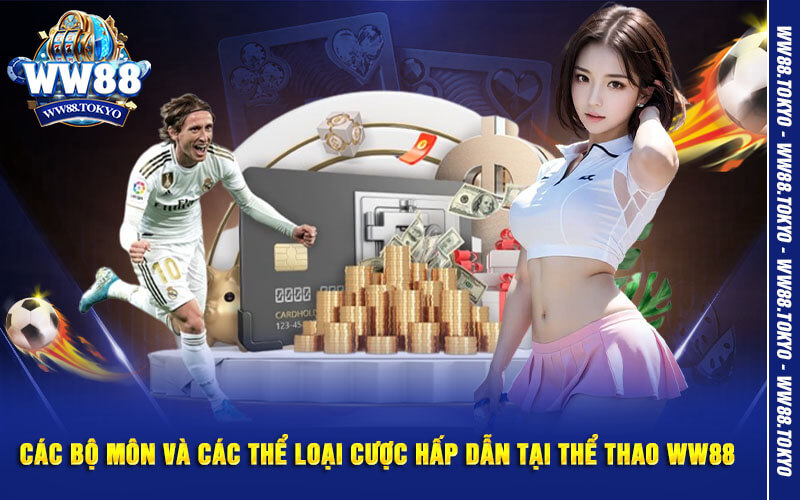 Các bộ môn và các thể loại cược hấp dẫn tại thể thao WW88